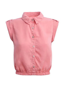 Rose Cropped Shirt