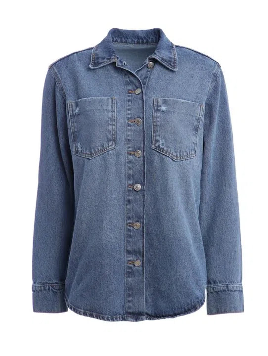 Oversized Jeans Shirt