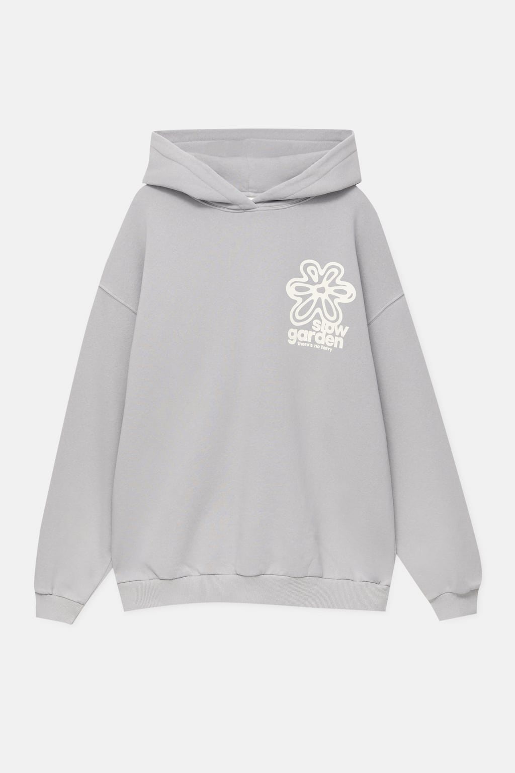 Flower Gray Hoodie