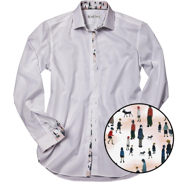 WHITE WITH LOWRY ACCENTS SHIRT