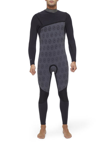 Black Surf Suit - Competition 5/3 Chest Zip